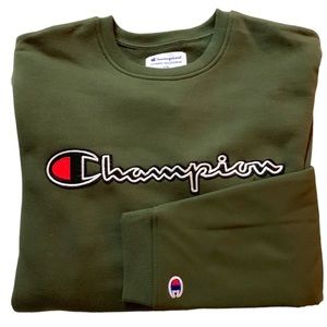 Champion | Shirts | New Champion Authentic Athleticwear Mens Sweatshirt  Olive Front Pocket Size L | Poshmark